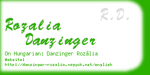 rozalia danzinger business card
