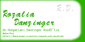 rozalia danzinger business card